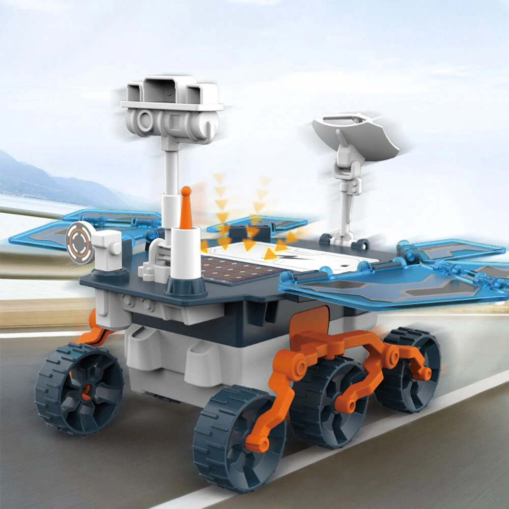 Solar Mars Rover Toys STEM DIY Toy for Kids Educational Electric Model with Solar Power Hands-on Learning and Fun Assembly — view 3