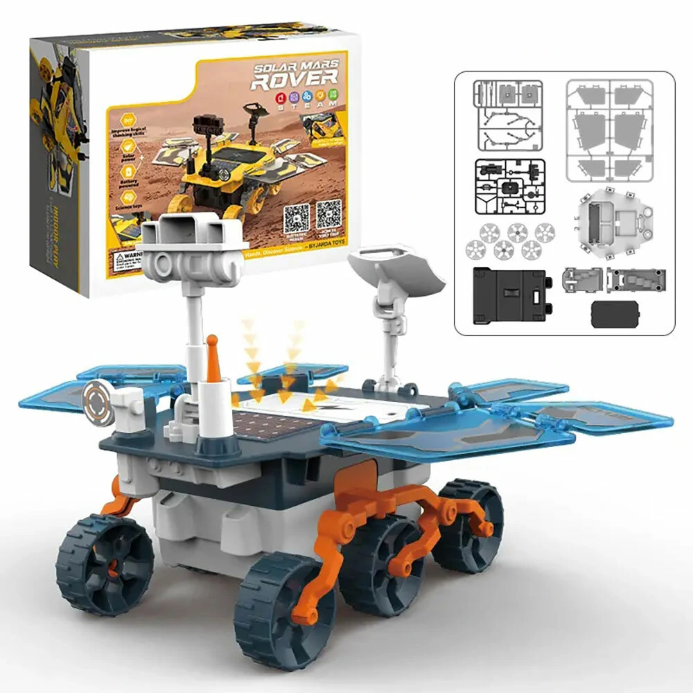 Solar Mars Rover Toys STEM DIY Toy for Kids Educational Electric Model with Solar Power Hands-on Learning and Fun Assembly — view 7