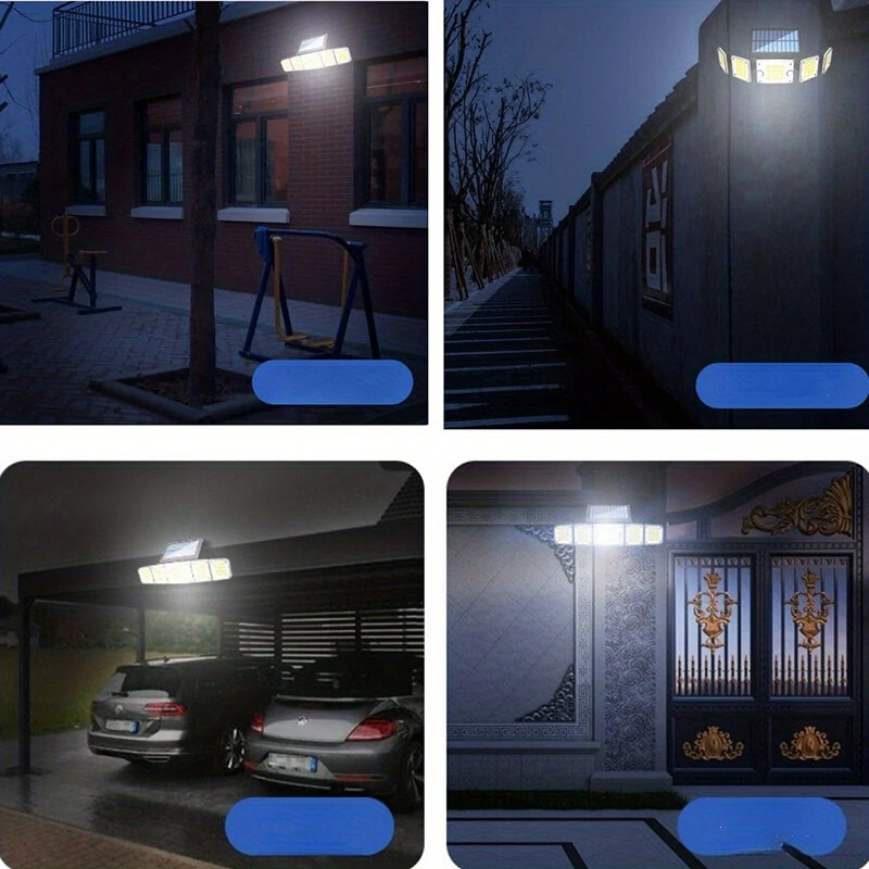 Solar Outdoor Lights Motion Sensor LED Flood Light 280LED 3500 Lumen 3 Modes Waterproof Solar Security Lights With Remote Control Exterior 5  Heads Wall Light — view 7