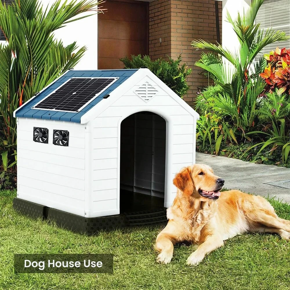 Solar Panel Fan Kit 12W Weatherproof IP65 16V DC Fan Ventilation for Chicken Coops Greenhouses Sheds Pet Houses — view 5