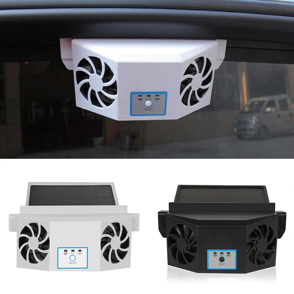 Solar-Powered Car Ventilation Fan Air Circulation Fan Solar Charging Ventilation Fan Auto Cooling Fan Air Exhaust Radiator for Vehicle Truck SUV — view 9