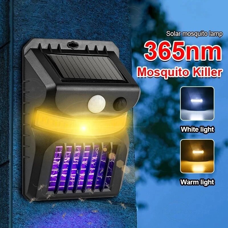 Solar Powered Outdoor Light 3 Modes PIR Moiton Electric Mosquito Repellenting Killer Lamp Outdoor Light — view 2
