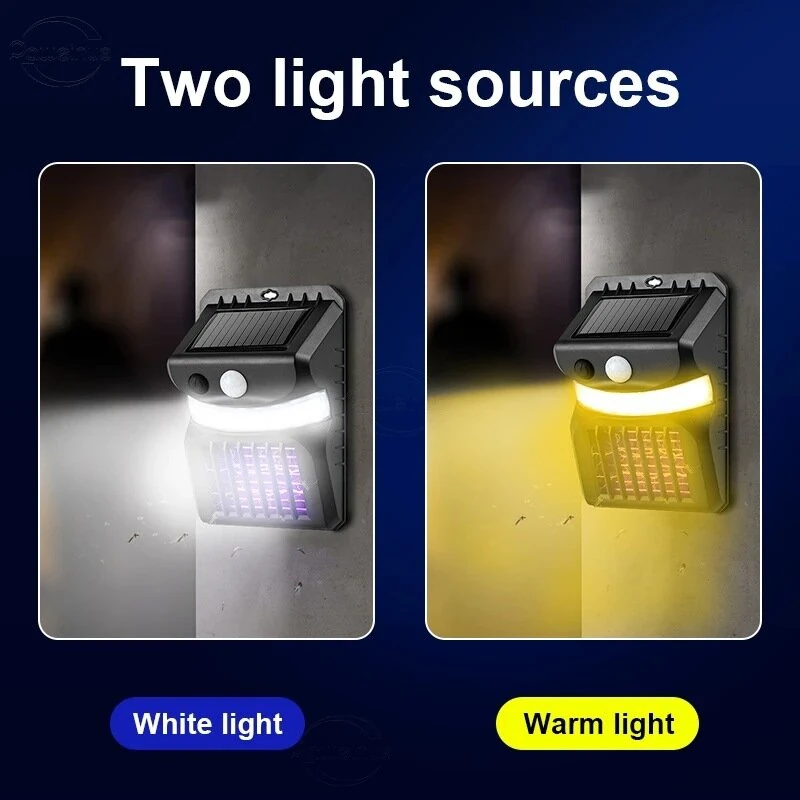 Solar Powered Outdoor Light 3 Modes PIR Moiton Electric Mosquito Repellenting Killer Lamp Outdoor Light — view 5