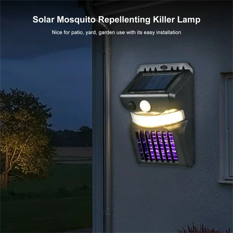 Solar Powered Outdoor Light 3 Modes PIR Moiton Electric Mosquito Repellenting Killer Lamp Outdoor Light — view 7