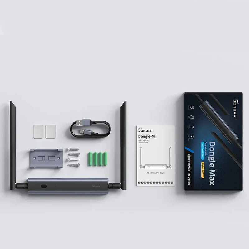 SONOFF Dongle-M Dongle Max Zigbee3.0/Thread PoE Dongle High-Performance Chipset Dual-antenna Supports Ethernet Wi-Fi USB Connection — view 4