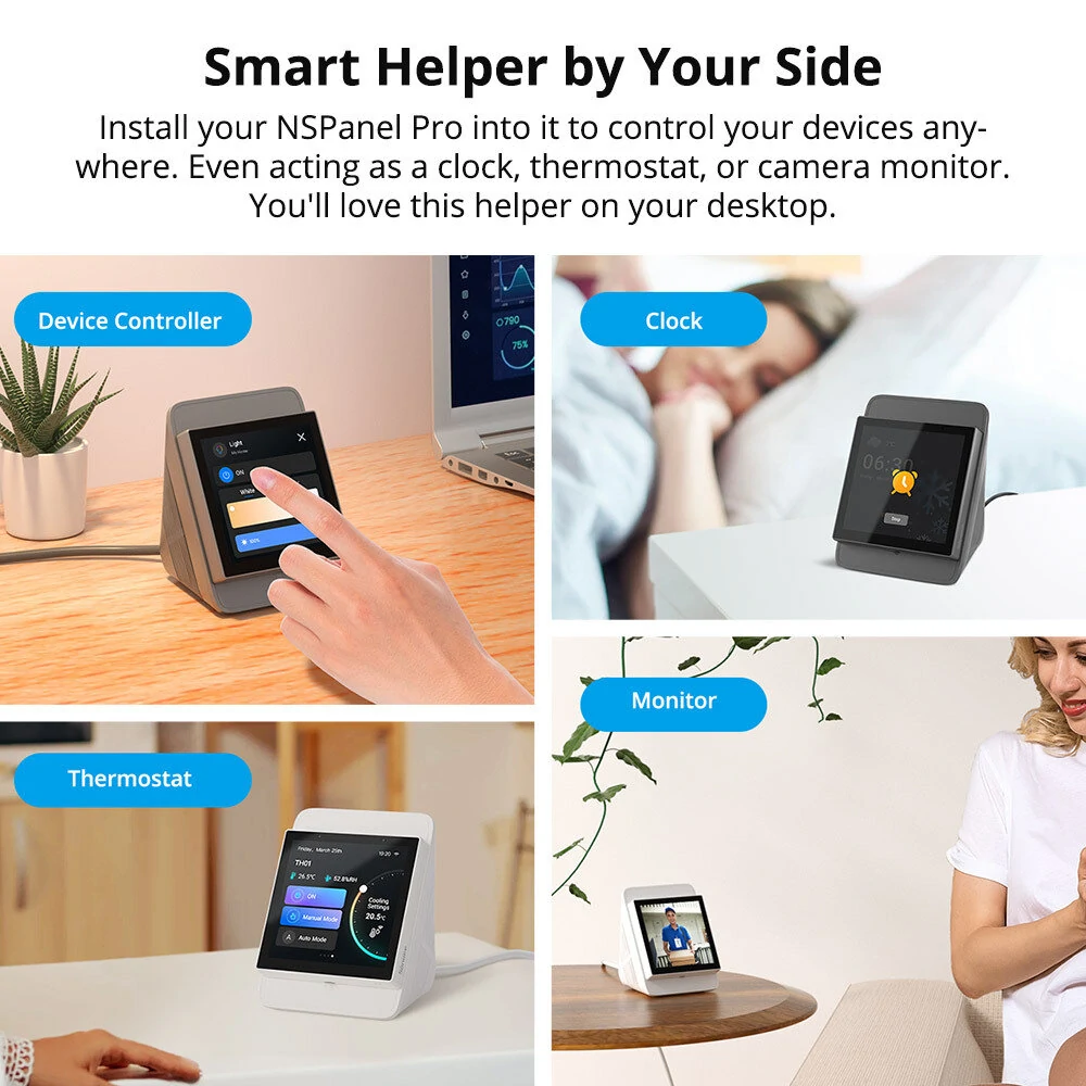 SONOFF Enclosure Stand StandB/StandW Base Compatible with NSPanel & NSPanel Pro — view 3