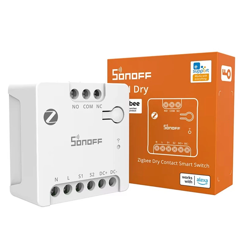 SONOFF MINI-ZBD MINI Dry Zigbee3.0 Dry Contact Smart Switch Output with NO/NC Support Flexible AC & DC Power Works with Zigbe Hub — image 1