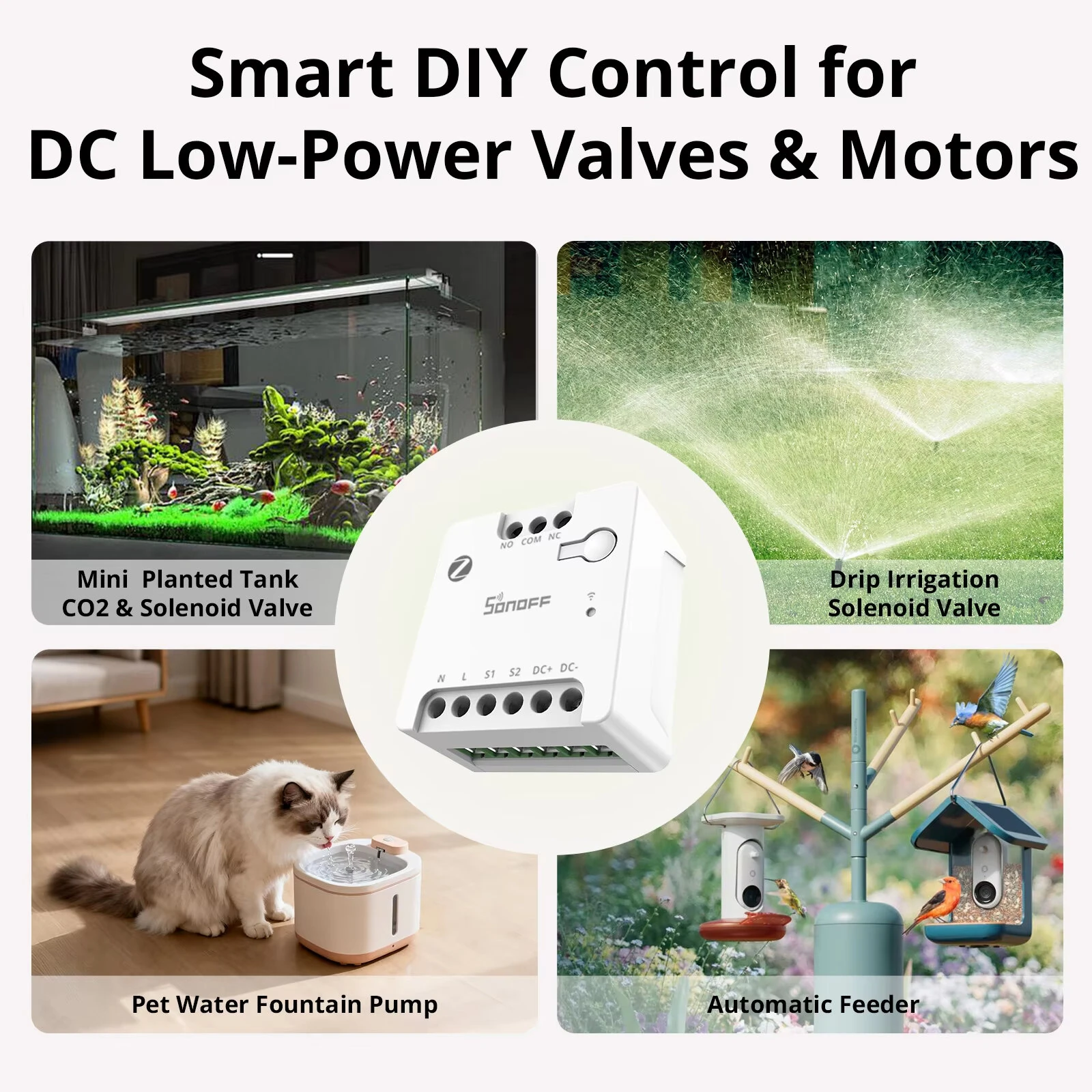 SONOFF MINI-ZBD MINI Dry Zigbee3.0 Dry Contact Smart Switch Output with NO/NC Support Flexible AC & DC Power Works with Zigbe Hub — view 2