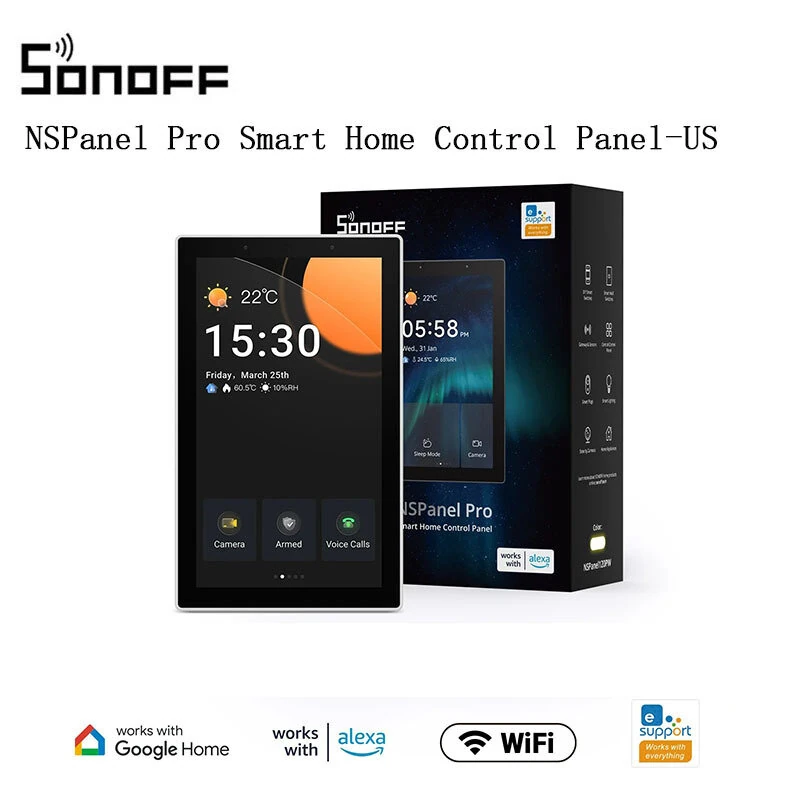 SONOFF NSPanel Pro 120 Type Smart Control Panel Touch Screen Zigbee3.0 Gateway Voice Control via Alexa Google Matter e-wlink — view 2