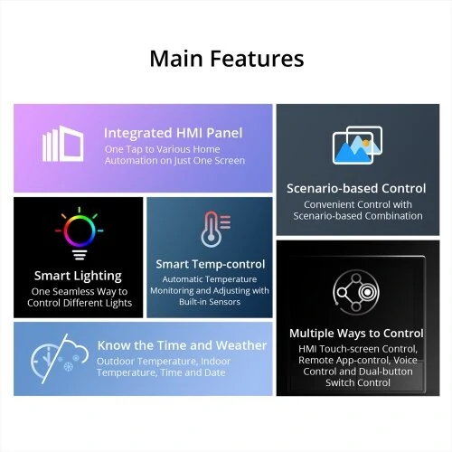 SONOFF NSPanel Smart Scene Wall Switch EU US Wifi Smart Thermostat Display Switch All-in-One Control for Alexa Google Home — view 8