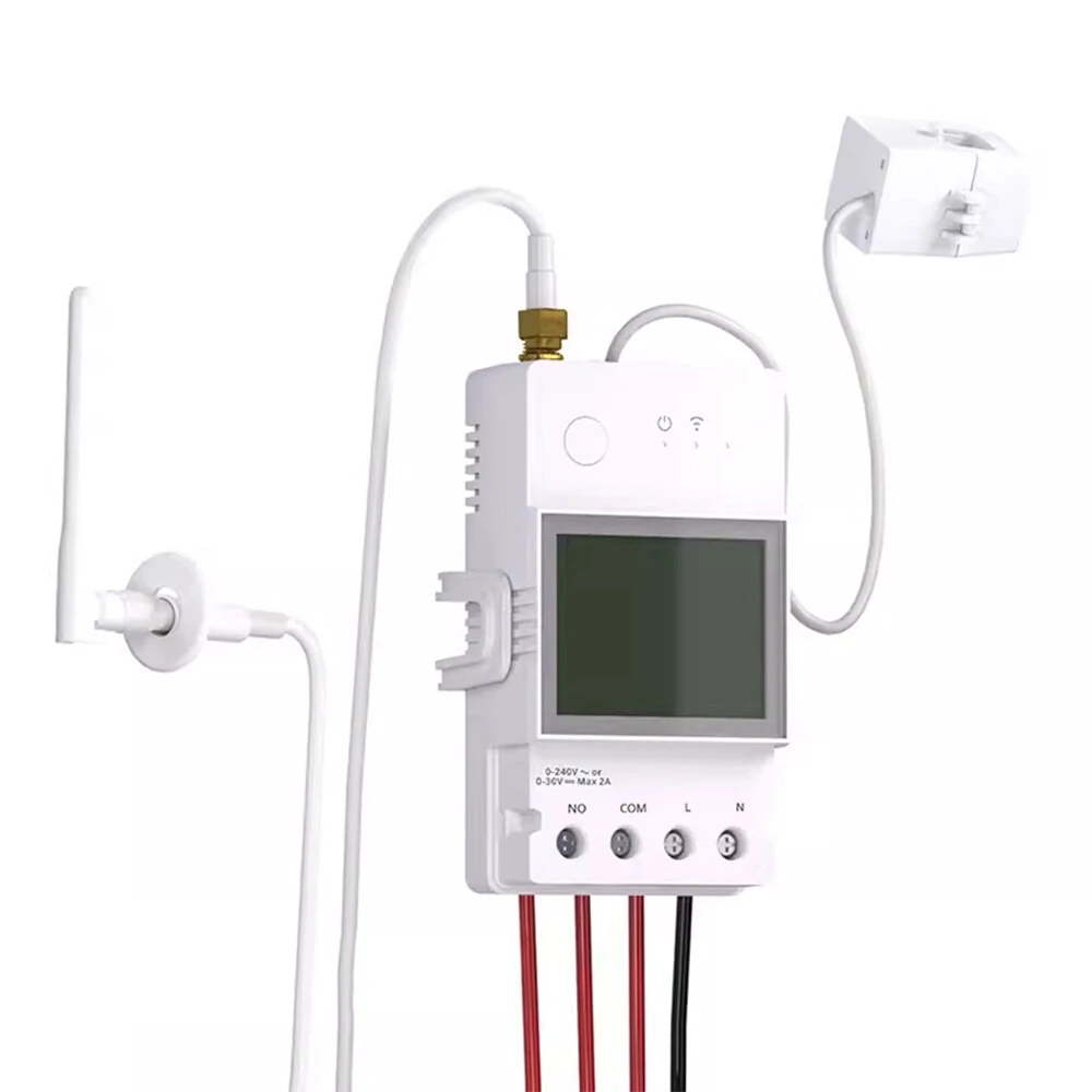 SONOFF POWCT Smart Power Meter Wi-Fi 100V-240V 24000W Real-Time Energy Monitoring Non-Contact Current Transformer