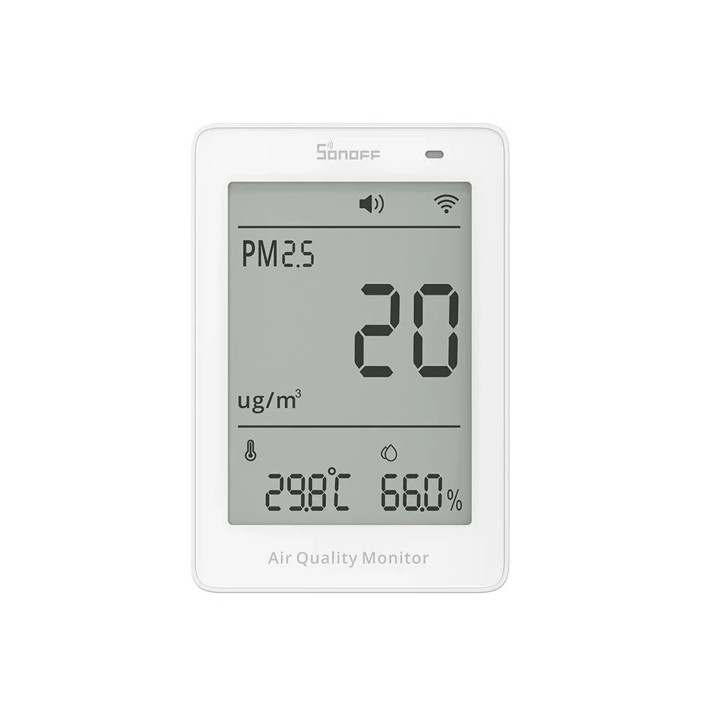 Sonoff SAWF-07P Air Quality Monitor WiFi PM2.5 PM10 Humidity Temperature Smart Home Compatible Voice Control Matter Integration — view 10