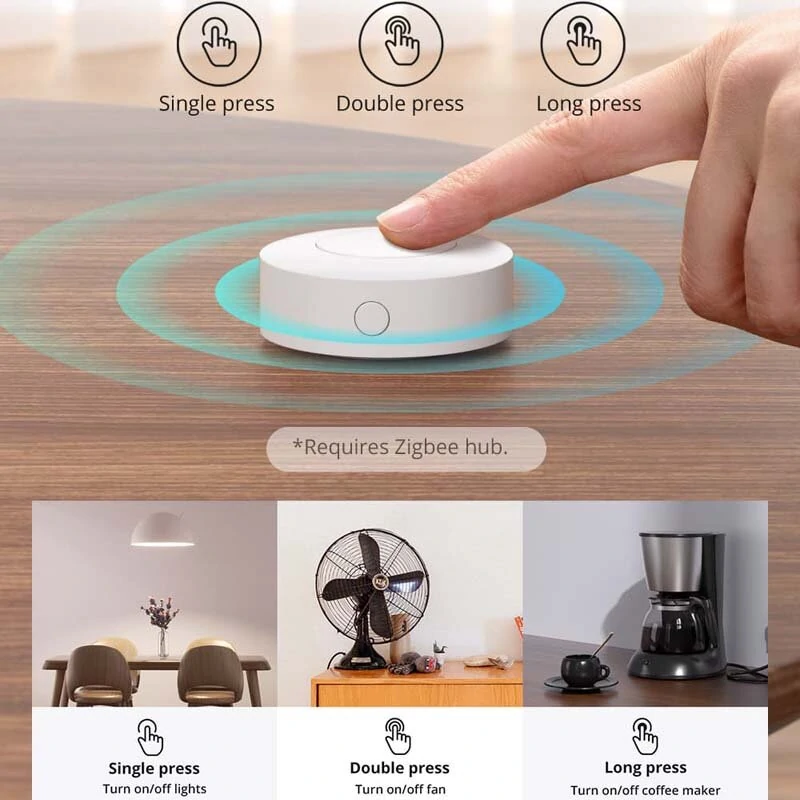 SONOFF SNZB-01P Zigbee3.0 Wireless Smart Switch Custom Button Action Two-way Control Smart Scene Control With Alexa Google Home — view 6