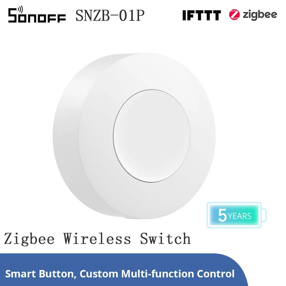 SONOFF SNZB-01P Zigbee3.0 Wireless Smart Switch Custom Button Action Two-way Control Smart Scene Control With Alexa Google Home — view 8