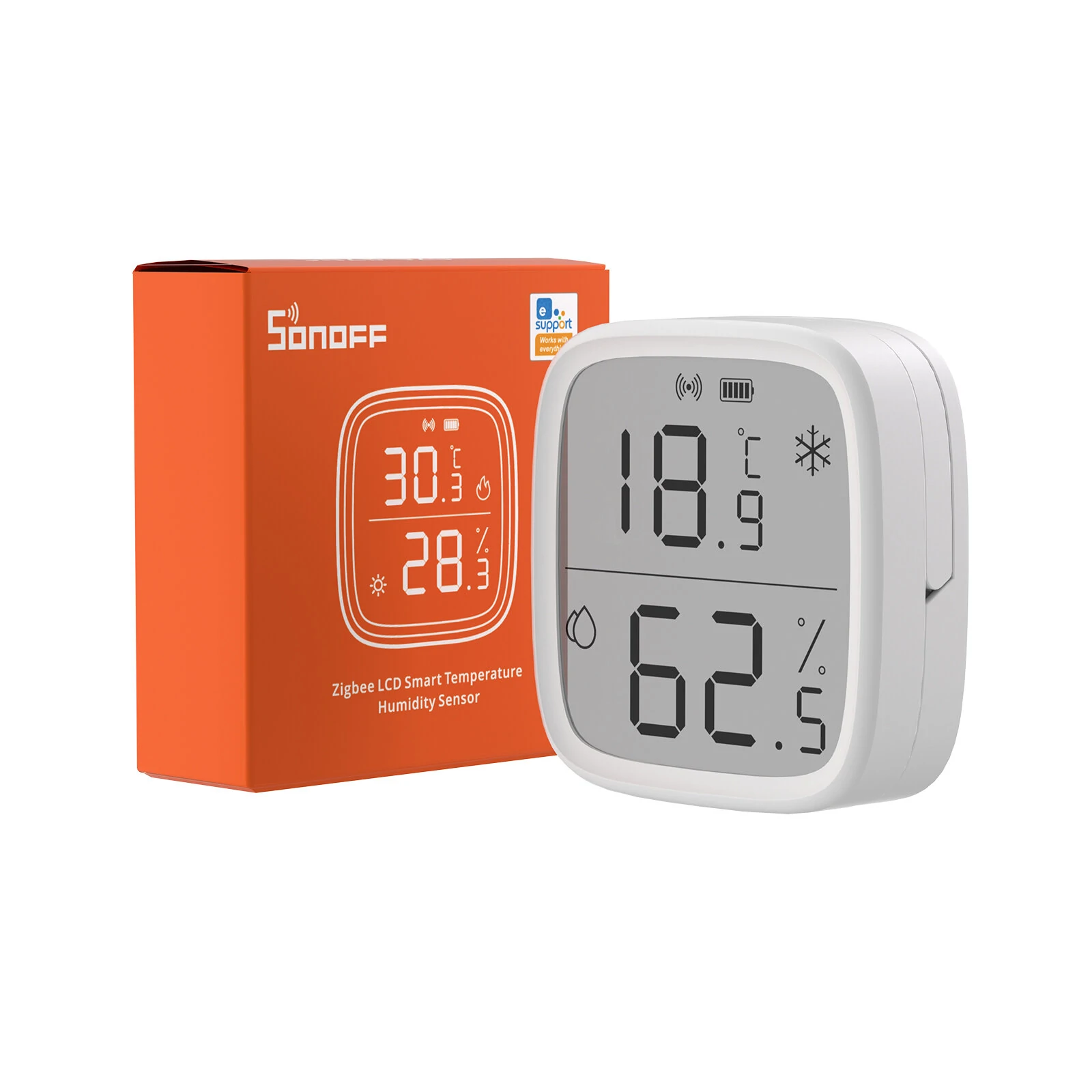 SONOFF SNZB-02D LCD Smart Temperature Humidity Sensor APP Real-time Monitoring Work with ZB Bridge-P/ ZB Dongle/ NS Panel — view 11