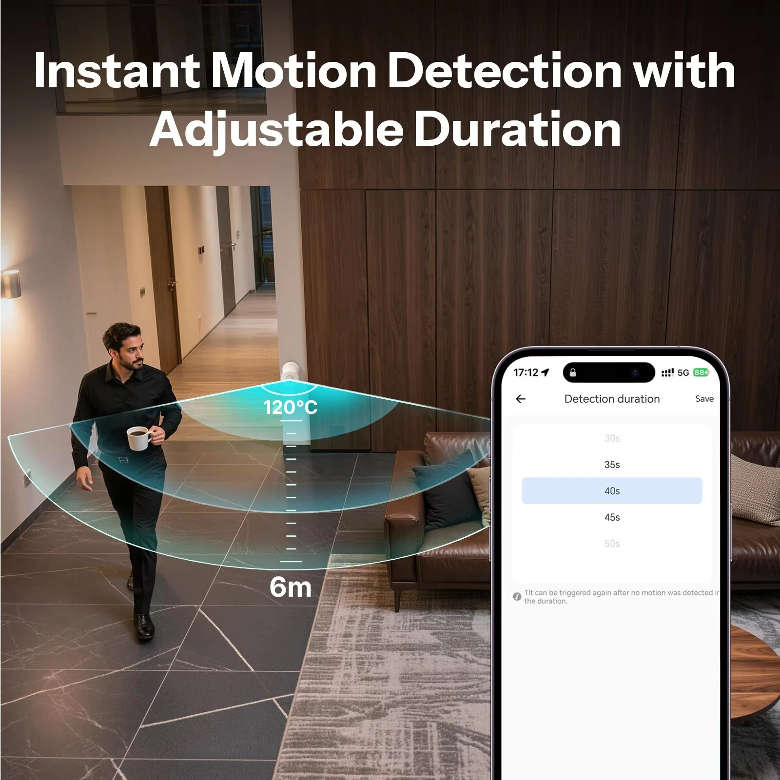 SONOFF SNZB-03PR2 SenseGuard Motion Gen2 Zigbee3.0 Motion Sensor PIR Detection 6m 120° Smart Home Wireless Security Works with Alexa Google Home Matter Bridge — view 3