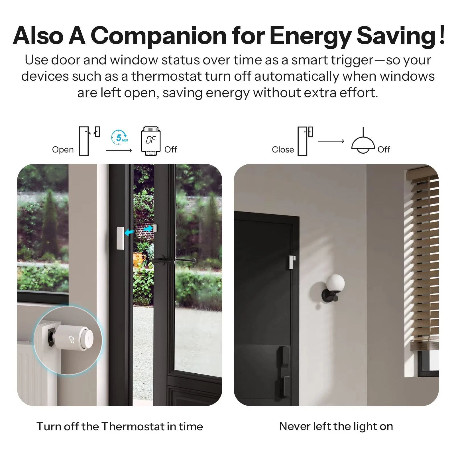 SONOFF SNZB-04PR2 SenseGuard DW Gen2 Zigbee3.0 Door/Window Sensor Active Security with Tamper Alerts Matter Bridge Via Apple Home — view 5