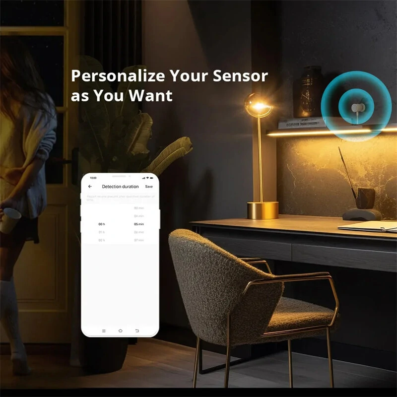 Sonoff SNZB-06P Smart Home Zigbee3.0 Human Presence Sensor Microwave Radar Detection Smart Body PIR Detector Work with IFTTT Alexa Google Home — view 10