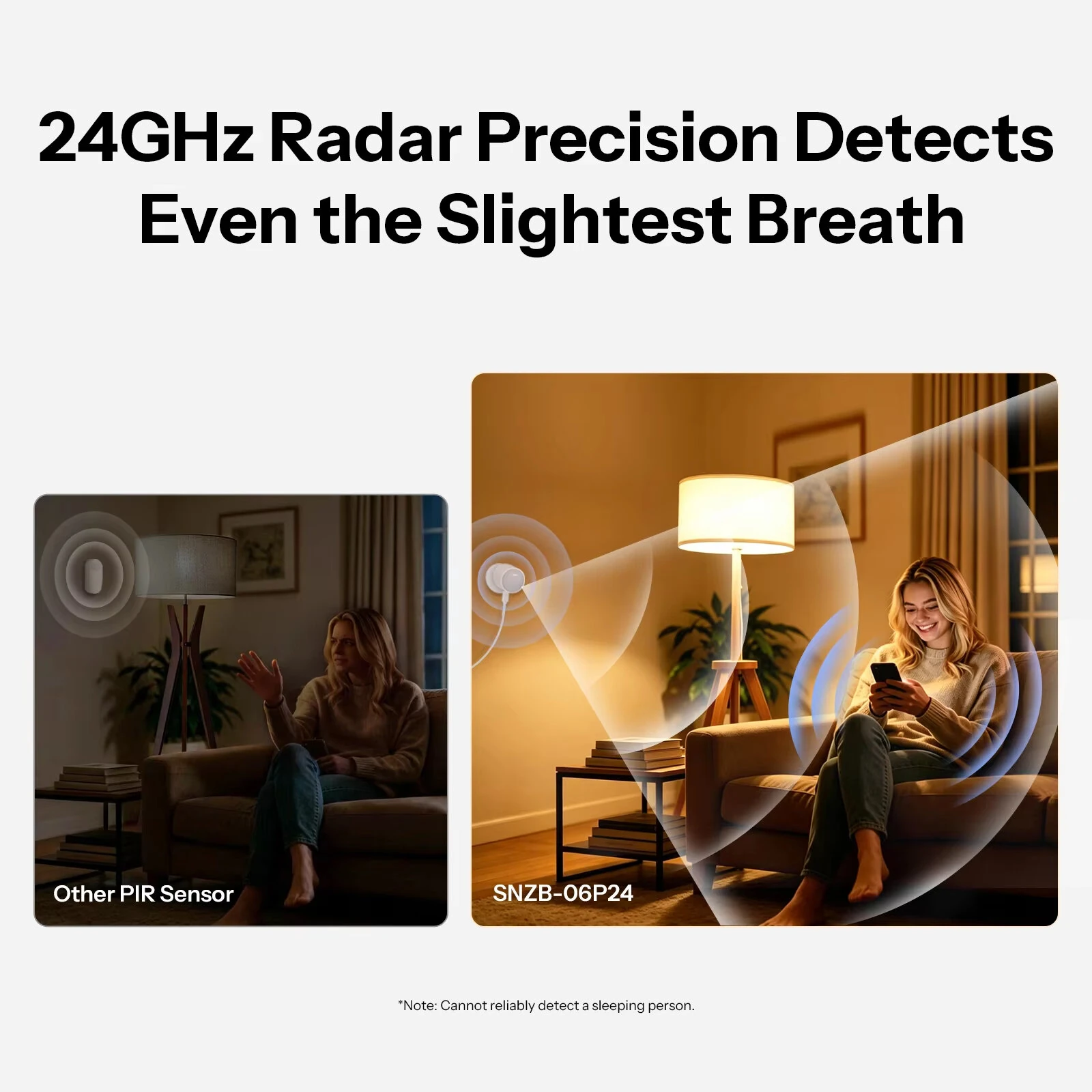 SONOFF SNZB-06P24 Sense Guard Presence Core 24G Zigbee3.0 Human Presence Sensor 24GHz mmWave Radar Via Matter Works with Apple Home — view 3