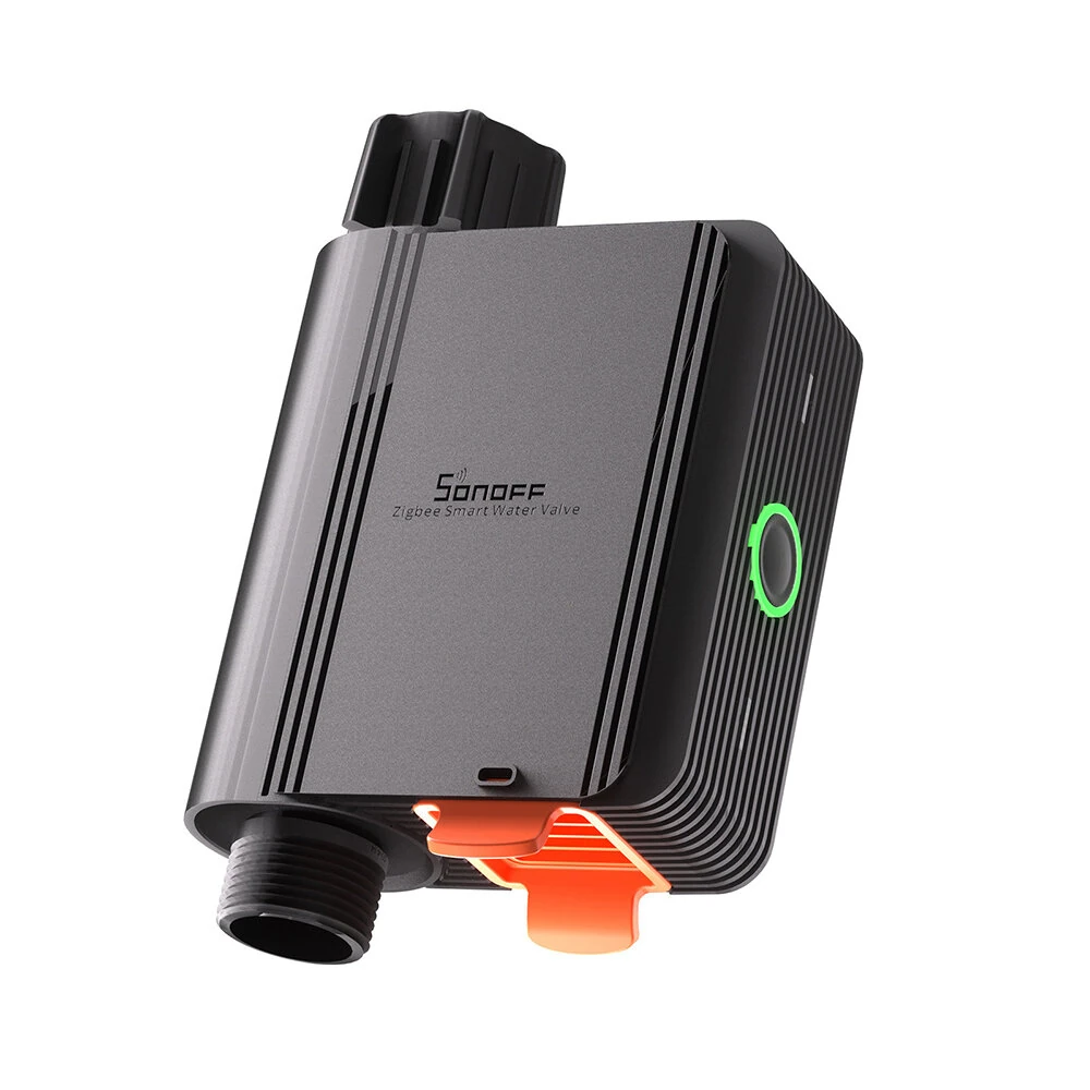 SONOFF SWV Zigbe 3.0 Smart Water Valve IP55 Automatic Sprinkler Controller 6V Wireless Alexa Google Control With Long-Lasting Battery