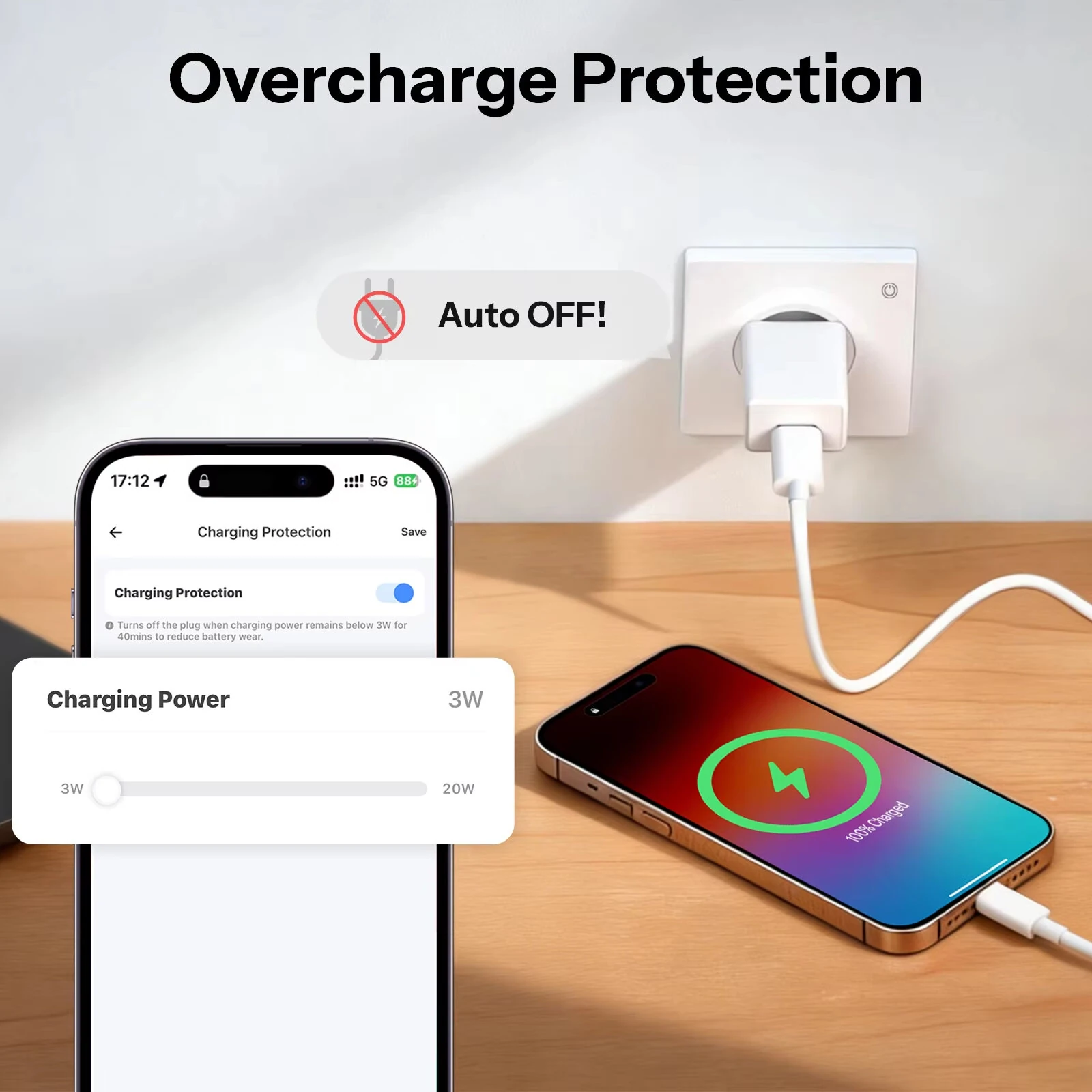 SONOFF WS01TPF-E Orb Socket Matter Over WiFi EU Smart Wall Socket Type-F Smart Energy Insights Intelligent Overload Protection — view 5