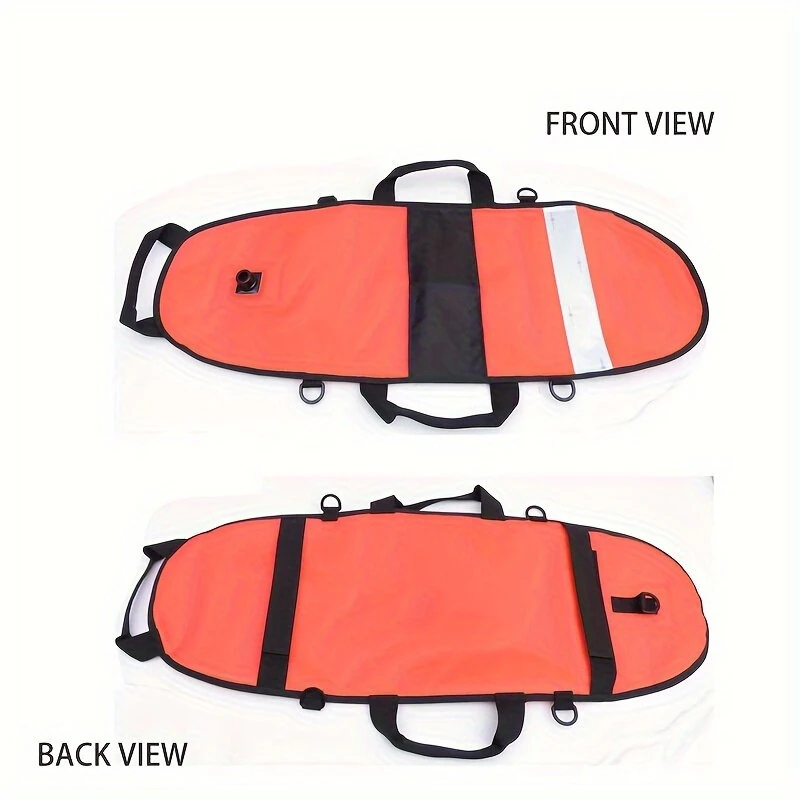 Spearfishing Buoy Hi-Visibility Inflatable Torpedo Buoy Float Signal With Dive Safety Flag Suitable for Scuba Diving Freediving Snorkeling Swimming — view 6