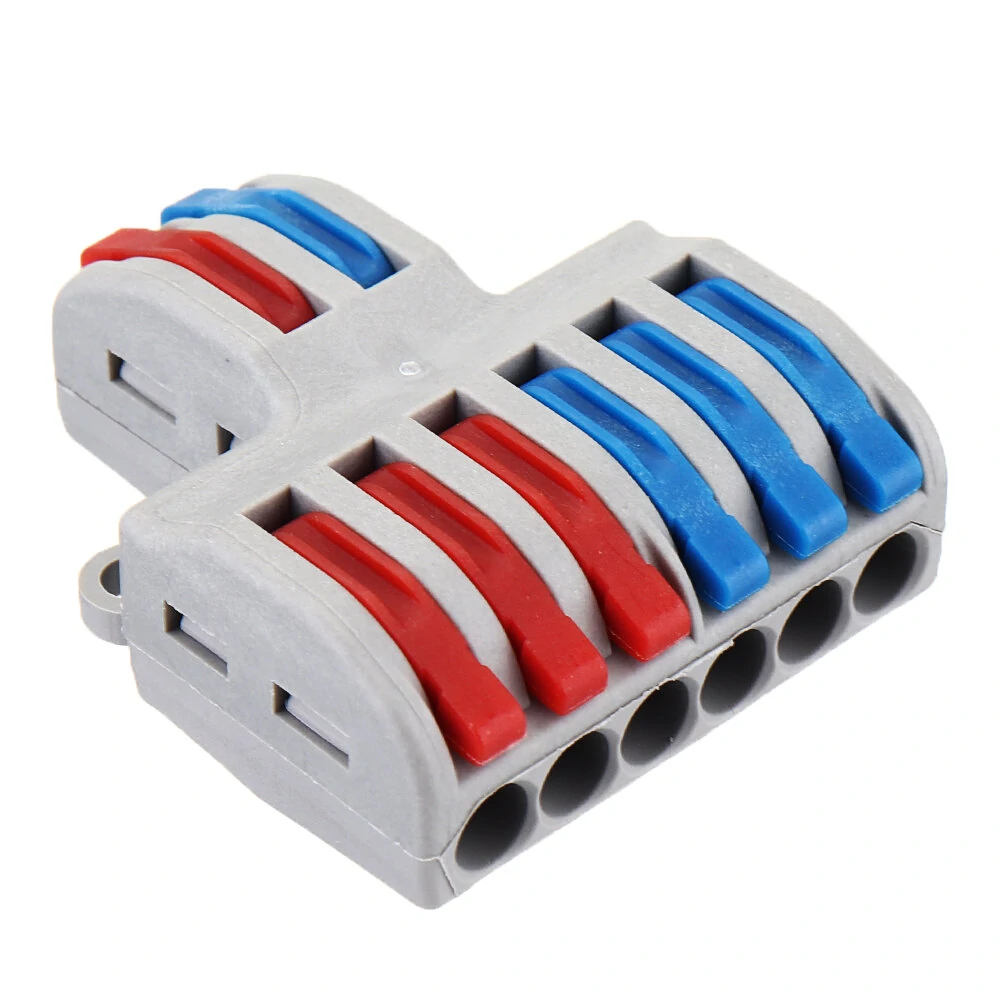 SPL-62 Two Groups of Parallel One-in Three-out Splitter Terminal Wire Connector — view 3