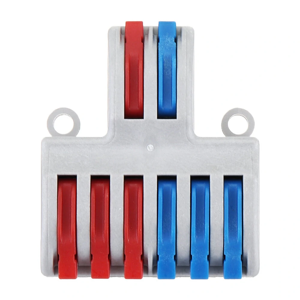 SPL-62 Two Groups of Parallel One-in Three-out Splitter Terminal Wire Connector — view 4
