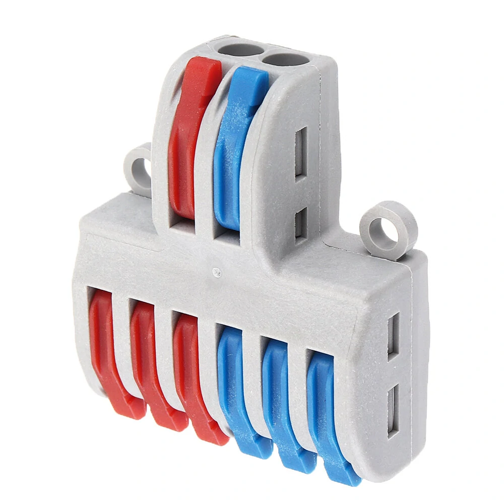 SPL-62 Two Groups of Parallel One-in Three-out Splitter Terminal Wire Connector — view 5