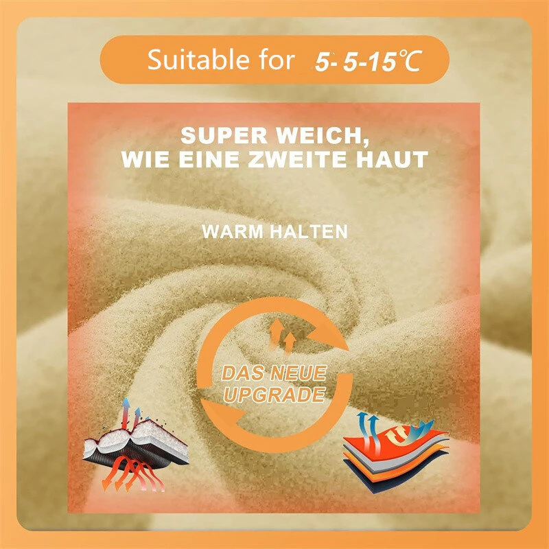 Sportswear Gym Warm Thermals Fleece Leggings for Women Winter High Waist Yoga Pant Fitness Sport Warm Pants Fitness Sport Running Cycling Workout Clothes — view 8