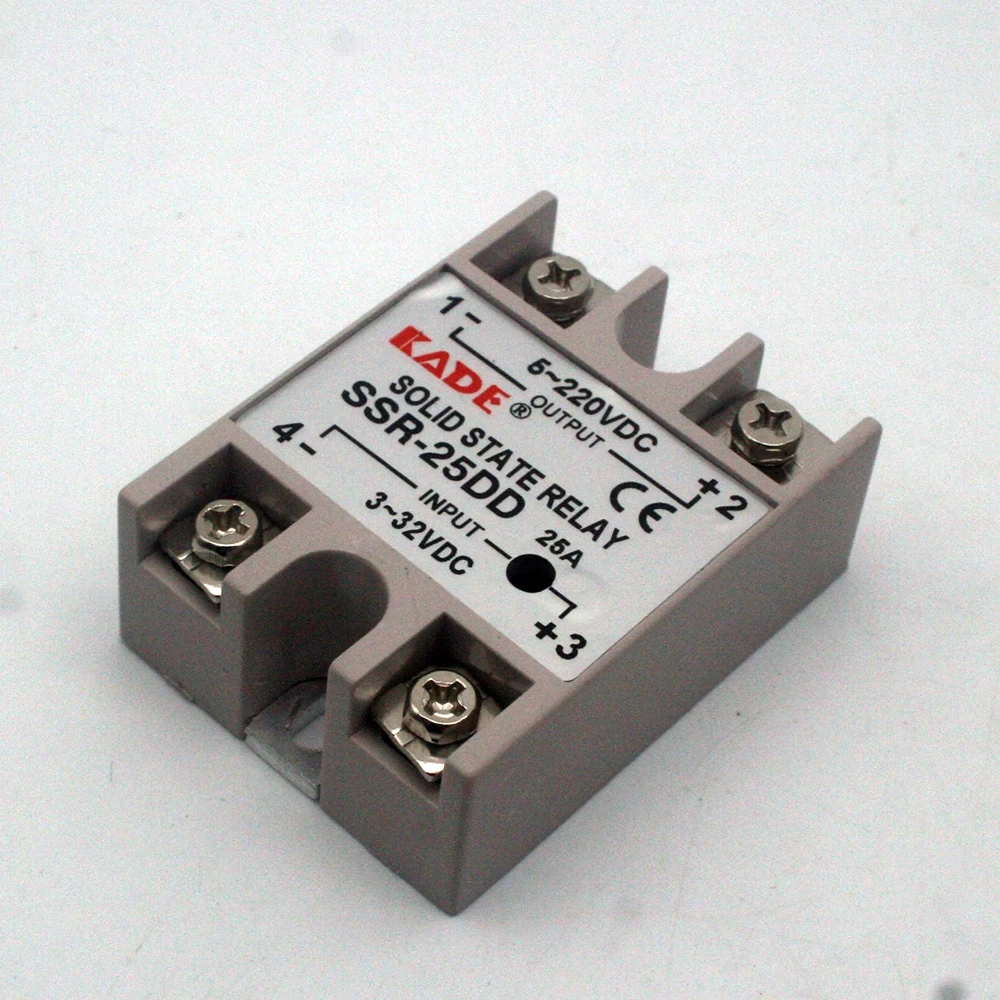 SSR -25DD/ 40DD DC Control DC SSR White Shell Single Phase Solid State Relay — view 5