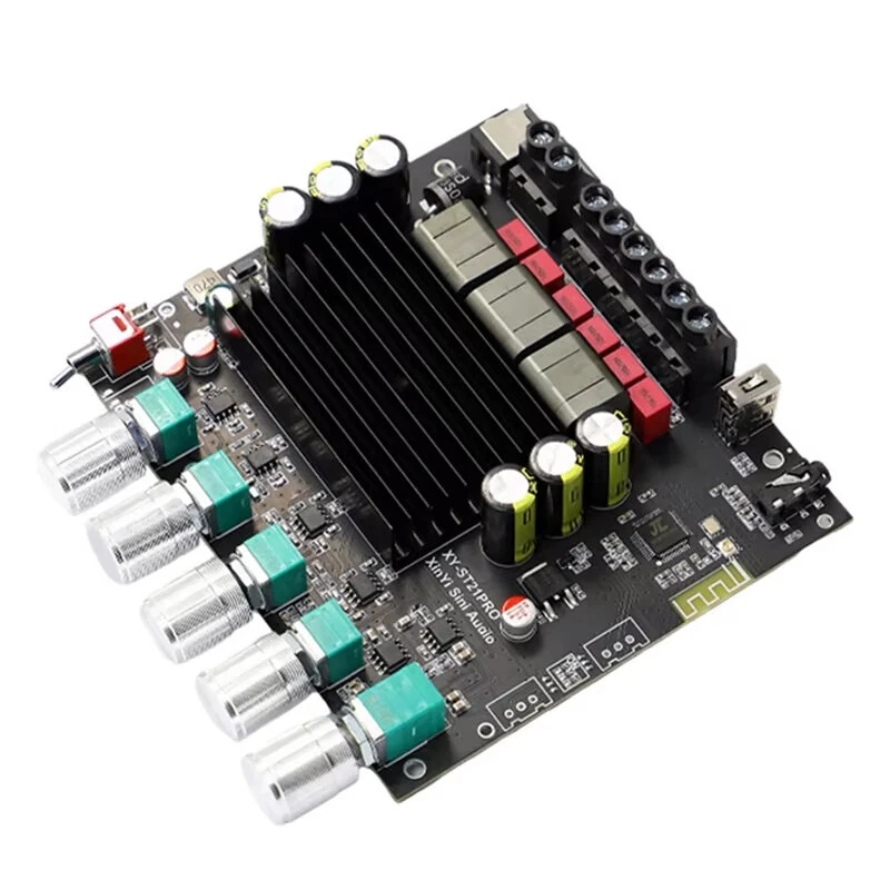 ST21PRO bluetooth Digital Audio Power Amplifier Board 2.1 Channel 100Wx2 + 200W Subwoofer TPA3221 High-Power Advanced Sound Quality — view 2