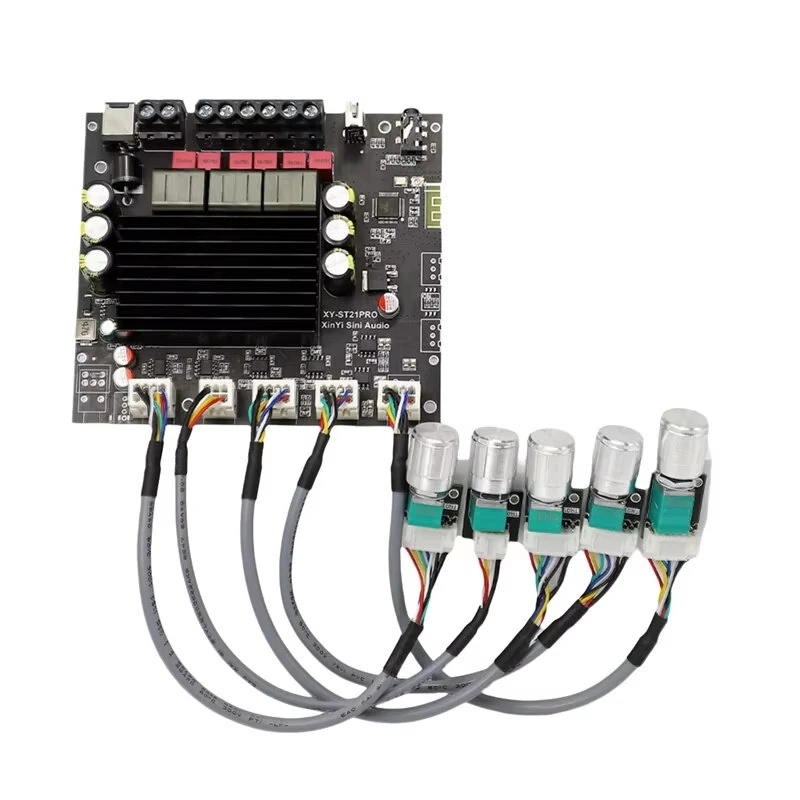 ST21PRO bluetooth Digital Audio Power Amplifier Board 2.1 Channel 100Wx2 + 200W Subwoofer TPA3221 High-Power Advanced Sound Quality — view 3