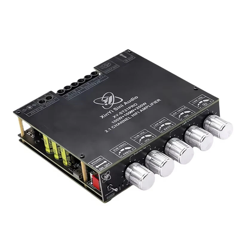 ST21PRO bluetooth Digital Audio Power Amplifier Board 2.1 Channel 100Wx2 + 200W Subwoofer TPA3221 High-Power Advanced Sound Quality — view 5