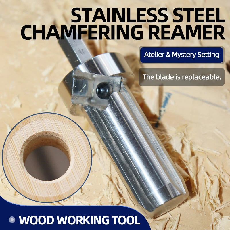 Stainless Steel Chamfering Reamer 20MM Replaceable Blade Woodworking Tool — view 2