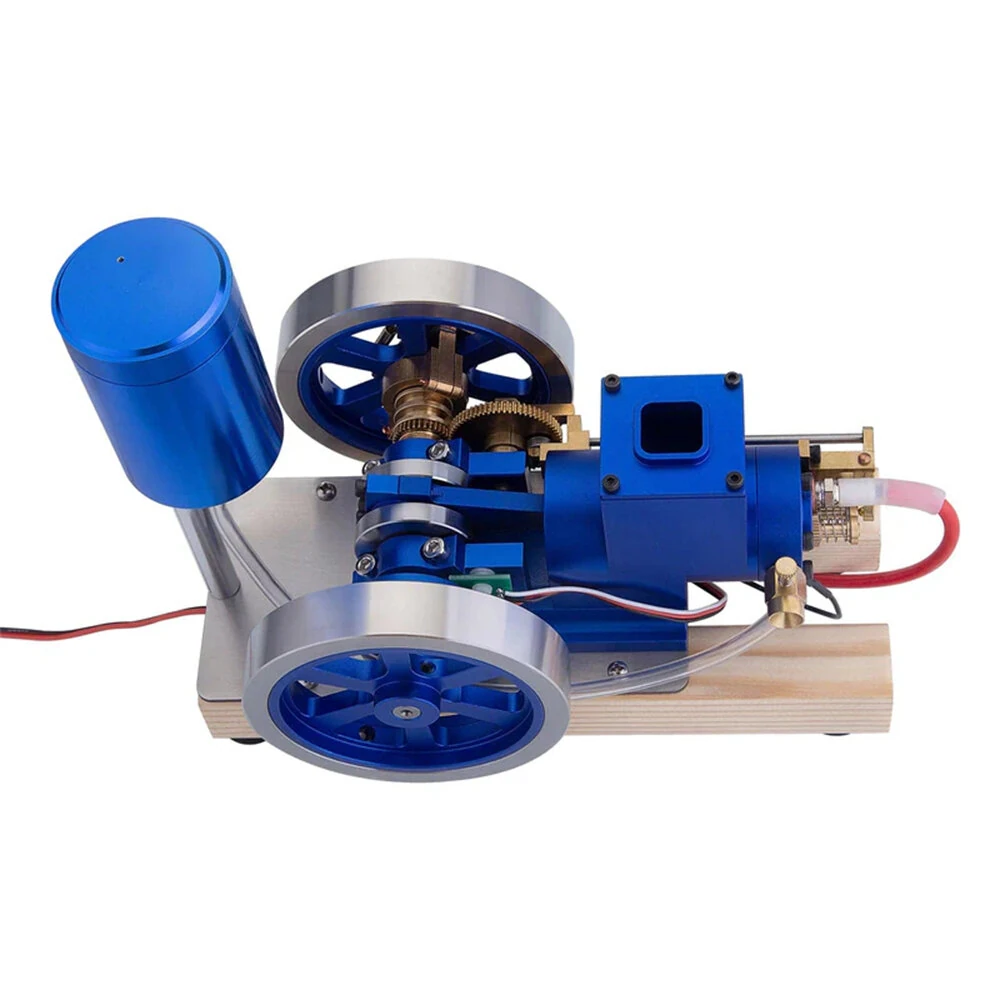STARPOWER Mini Four Stroke Gasoline Engine Internal Combustion Engine Model with Wooden Base Physics Experiment Science Discovery Production Invention Gift Collection Toys — view 2
