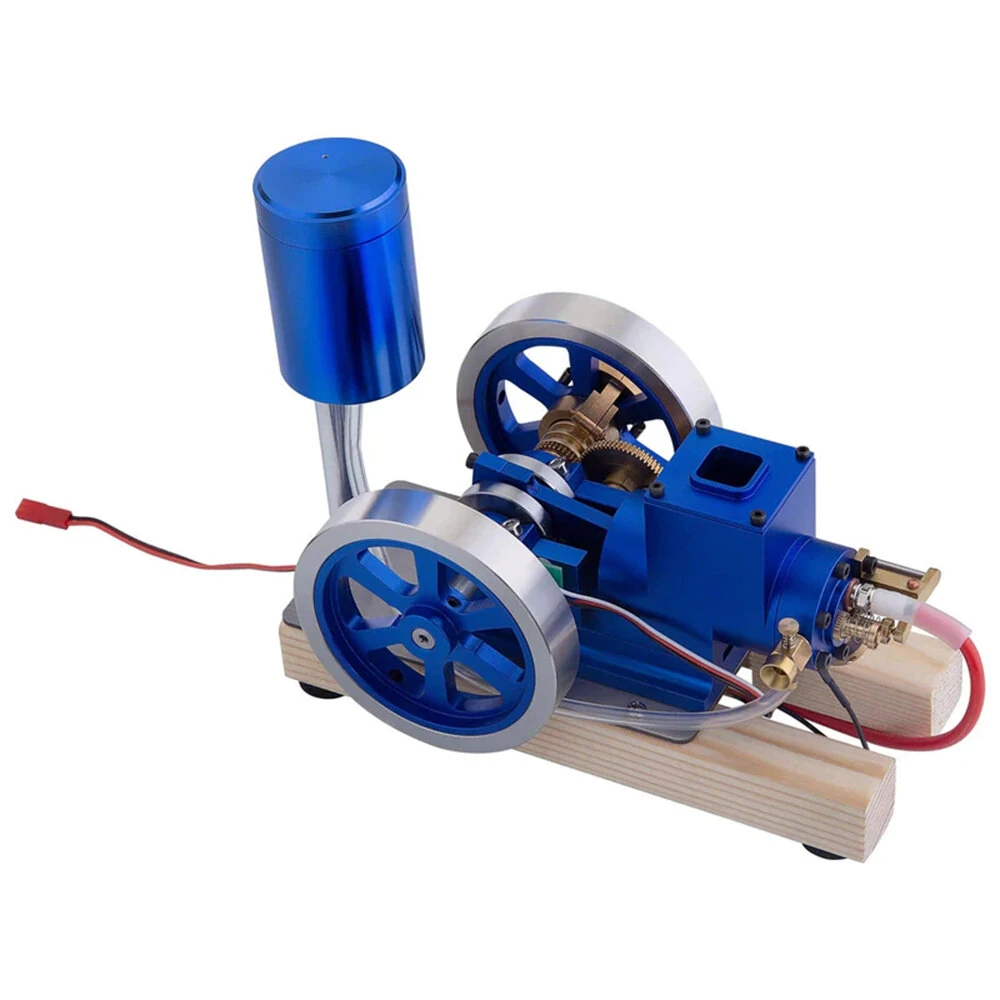 STARPOWER Mini Four Stroke Gasoline Engine Internal Combustion Engine Model with Wooden Base Physics Experiment Science Discovery Production Invention Gift Collection Toys — view 3
