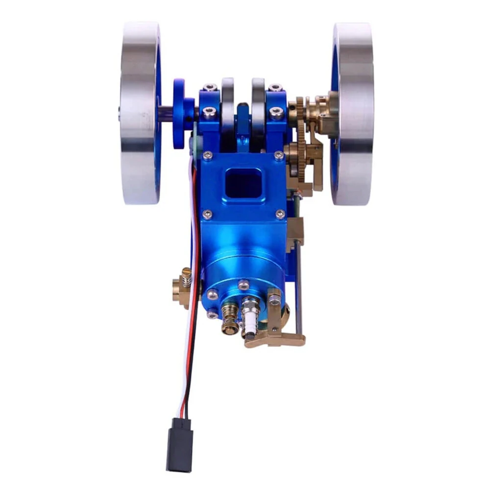 STARPOWER Mini Four Stroke Gasoline Engine Internal Combustion Engine Model with Wooden Base Physics Experiment Science Discovery Production Invention Gift Collection Toys — view 4