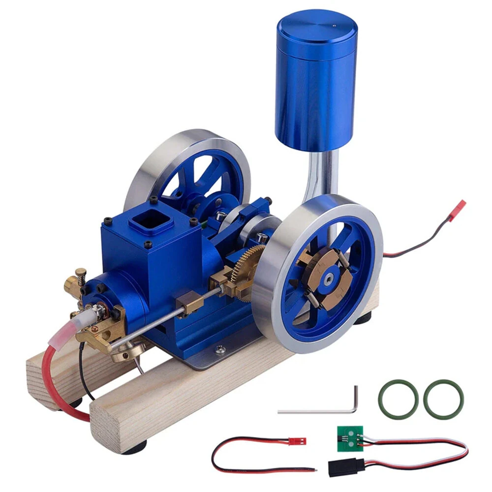 STARPOWER Mini Four Stroke Gasoline Engine Internal Combustion Engine Model with Wooden Base Physics Experiment Science Discovery Production Invention Gift Collection Toys — view 8