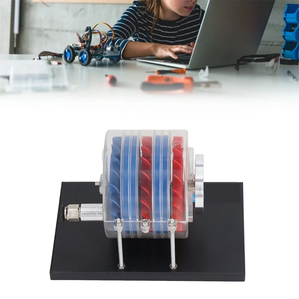 STARPOWER Single Stage Multi-stage Steam Turbine Model Physics Experiment Science Discovery Production Invention Gift Collection Toys — view 7