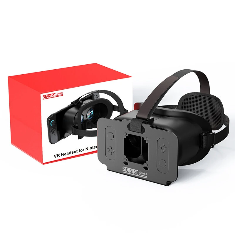 STARTRC GAMES Switch 2 VR Headset 3D Stereo Glasses Helmet with Adjustable Interpupillary/Object Distance Soft Sponge Face Mask 3D Game Console Accessory — view 3
