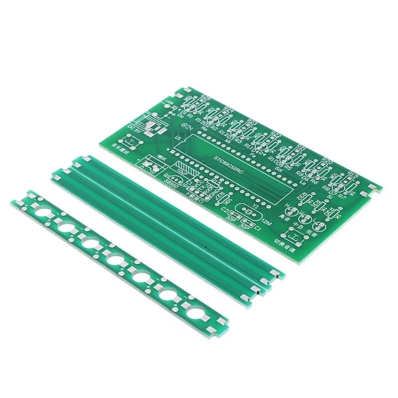 STC89C52 Electronic Harp Interactive Sound Generation High Bass Switch Illuminated Strings Precision Sensor Technology 7 Strings 5V Power Supply — view 4