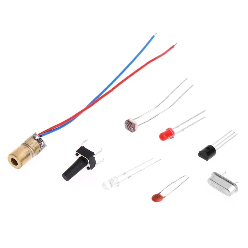 STC89C52 Electronic Harp Interactive Sound Generation High Bass Switch Illuminated Strings Precision Sensor Technology 7 Strings 5V Power Supply — view 6