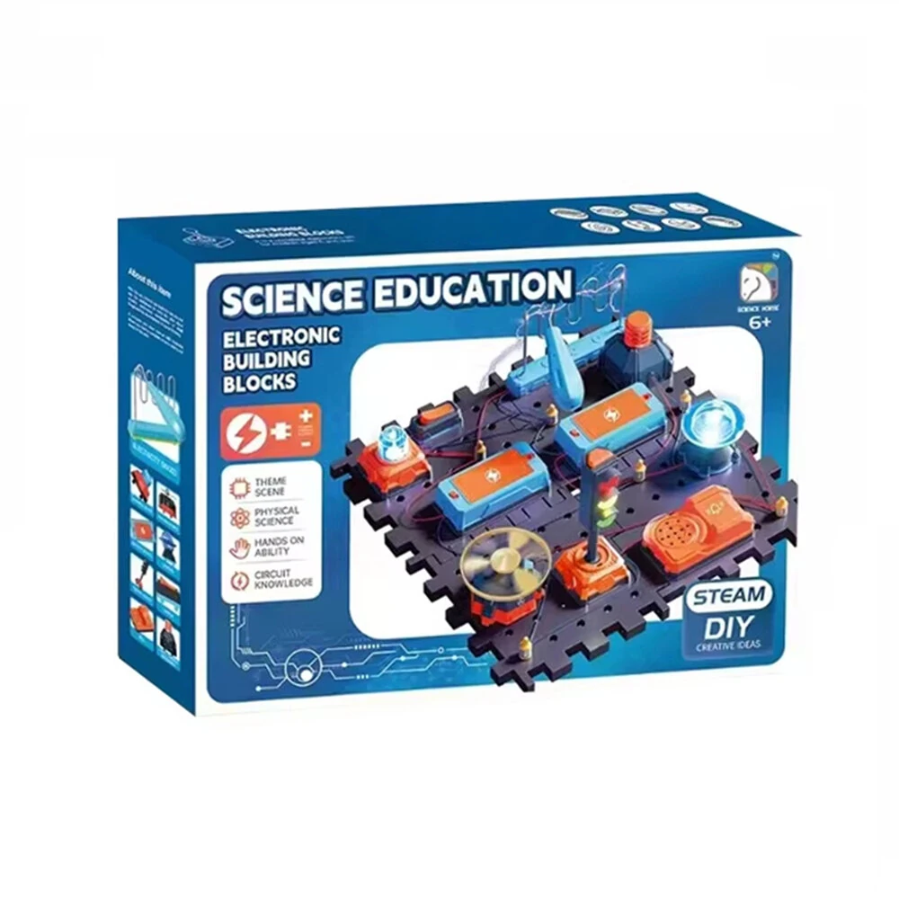Stem Electronic Building Blocks Physics Circuit 128 Build Modes Assembly Science Experimental Equipment Circuit Education Physics Toys — view 4