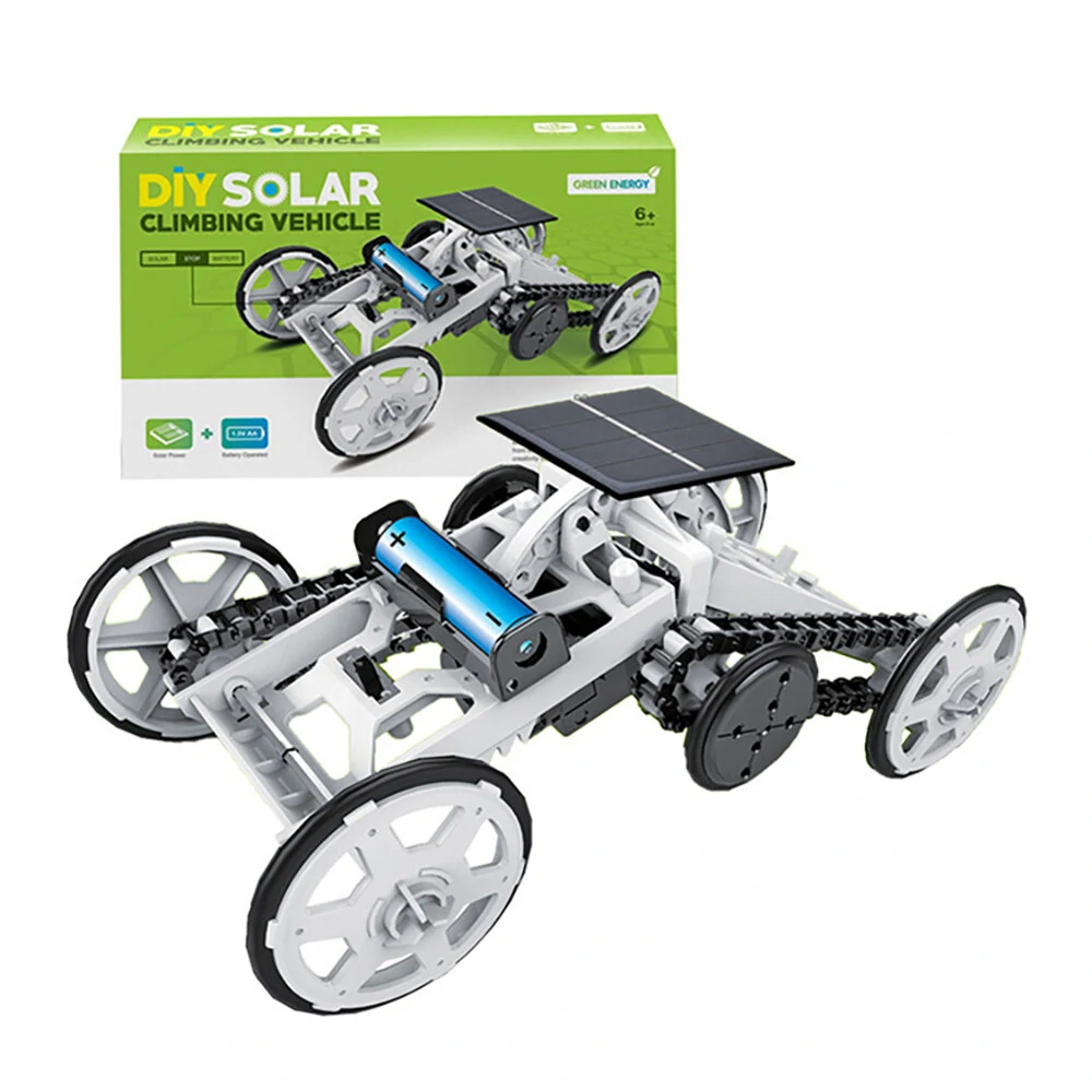 STEM Toy 4WD Car DIY Climbing Vehicle Motor Car Educational Solar Powered Car Engineering Car for Kids&Teens, Science Building Toys, Gifts Toys for 6-12 Year Old Boys Girls — view 7