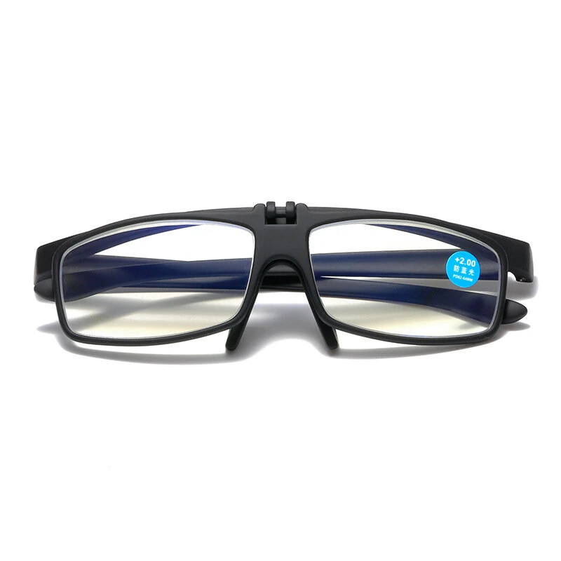 Stylish Anti-blue Light Flip Up Reading Glasses for Men Women Lightweight Comfy Presbyopia Eyeglasses — view 7
