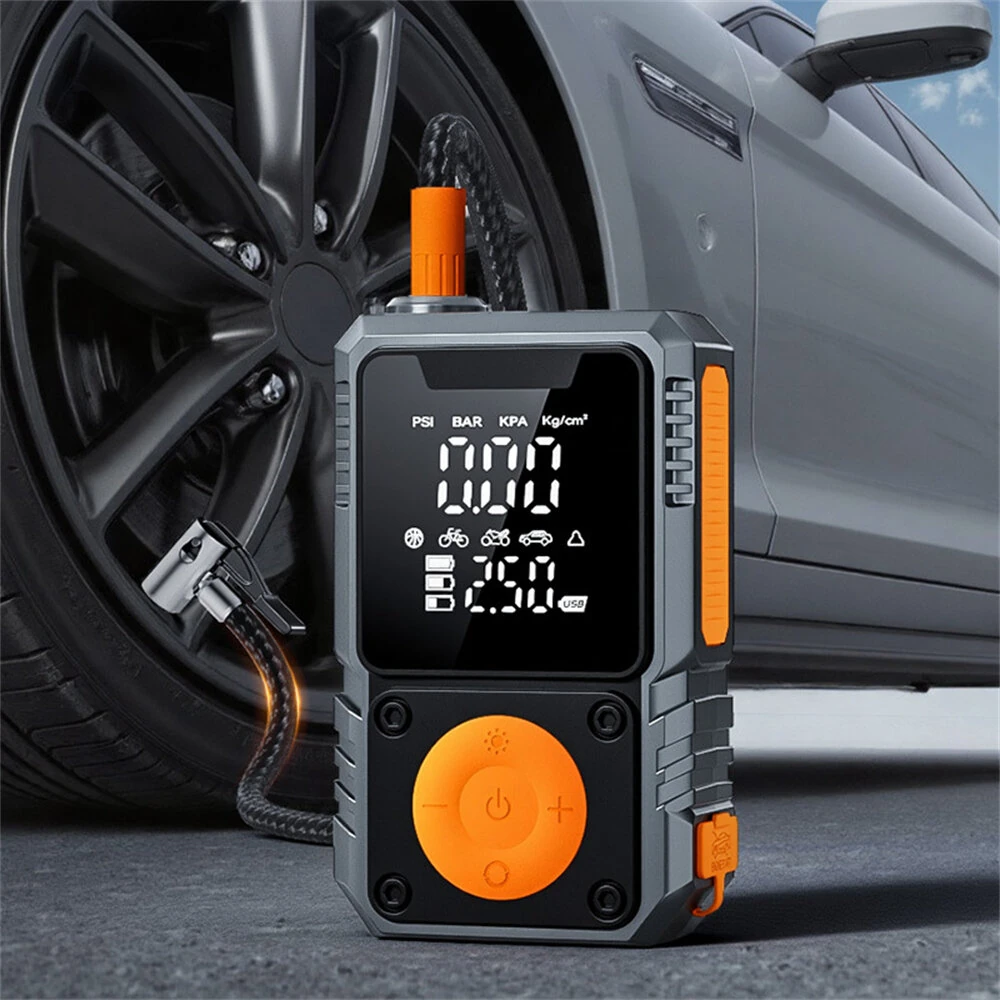 SUITU Digital Wireless Air Pump LCD Display Tire Inflator Portable Inflatable High-power Air Compressor for Car Motorcycle Ball Fast Inflation ST-9656A — view 2