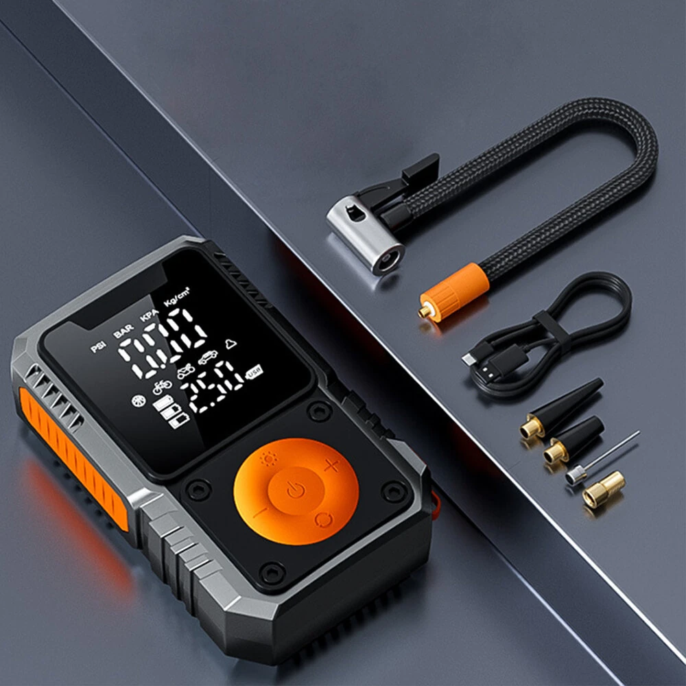 SUITU Digital Wireless Air Pump LCD Display Tire Inflator Portable Inflatable High-power Air Compressor for Car Motorcycle Ball Fast Inflation ST-9656A — view 3