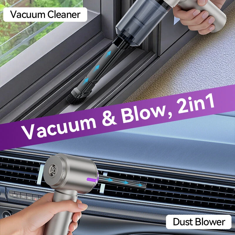 Suitu ST-6642Pro Cordless Handheld Vacuum Cleaner 12000Pa Suction 75000RPM Brushless Motor 2-in-1 Portable Air Blower & Duster Rechargeable — view 10
