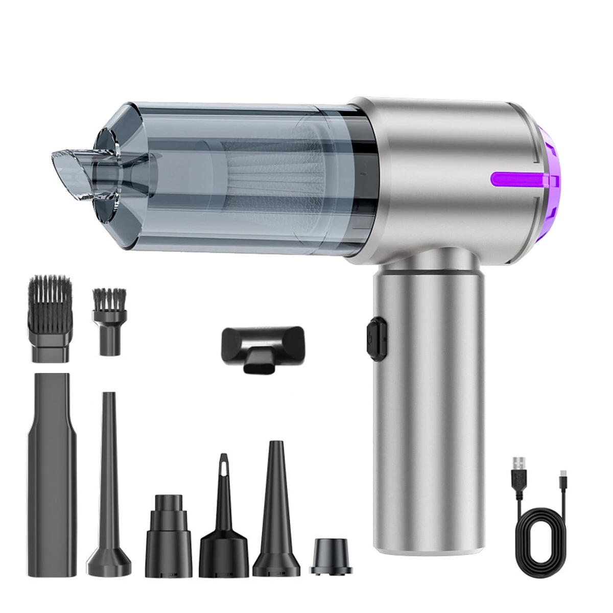 Suitu ST-6642Pro Cordless Handheld Vacuum Cleaner 12000Pa Suction 75000RPM Brushless Motor 2-in-1 Portable Air Blower & Duster Rechargeable — view 11